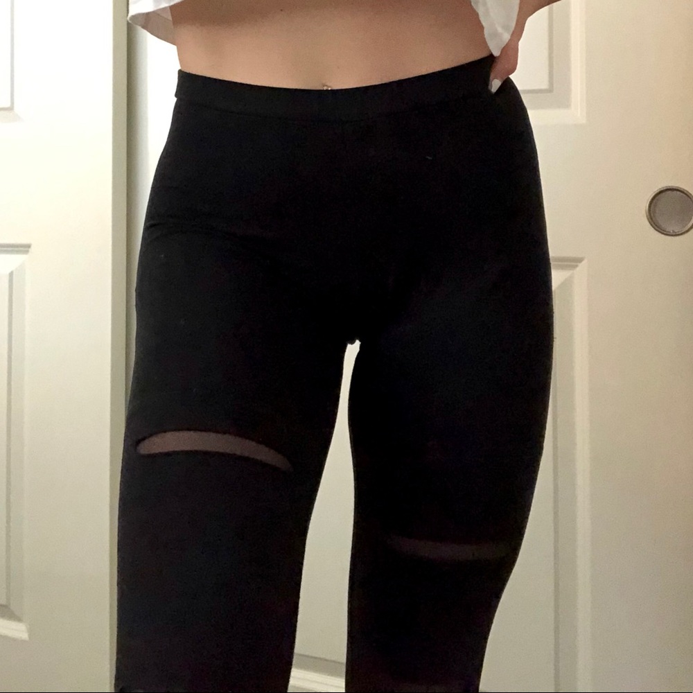 Nordstrom BP Leggings with Mesh Cutout Detail